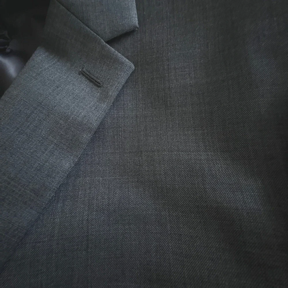 Lauren Ralph Lauren Blazer Mens 48R Charcoal Gray Wool Blend Sport Coat Jacket